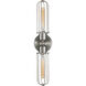Austere Muselet 2 Light 22 inch Brushed Satin Nickel Bath Vanity Light Wall Light in Incandescent, Austere