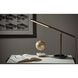 Gravity 14 inch 8.00 watt Walnut Ash Wood Desk Lamp Portable Light, ADS360