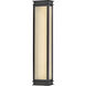 Rockwell LED 28 inch Textured Black Outdoor Wall Mount Lantern