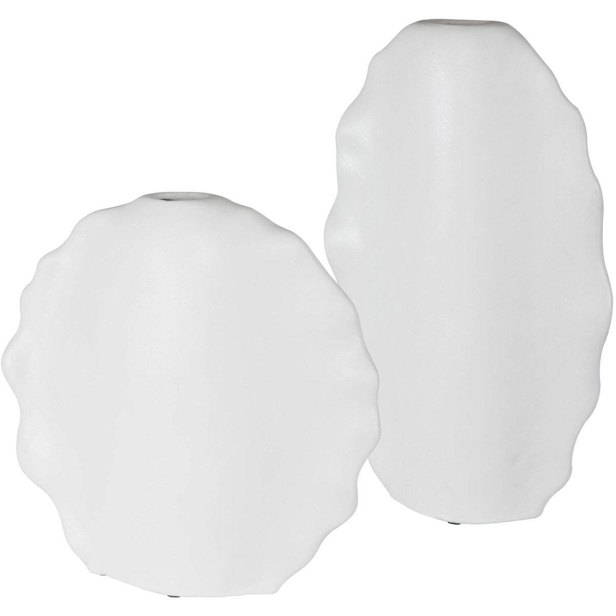 Ruffled 20 X 12 inch Vases, Set of 2