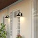 Highland Park 1 Light 9.5 inch Matte Black and White Outdoor Wall