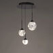 Beyond Quest LED 12 inch Black Multi-Light Pendant Ceiling Light, Beyond