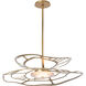 Muse LED 30.6 inch Modern Brass Pendant Ceiling Light