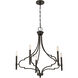 Woodlawn 5 Light 28 inch Mediterranean Bronze Chandelier Ceiling Light