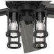 Astwood II 52 inch Matte Black with Dark Gray Oak and Matte Black Blades Ceiling Fan