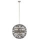 Entice 13 Light 28 inch Matte Black / Tarnish Silver Pendant Ceiling Light