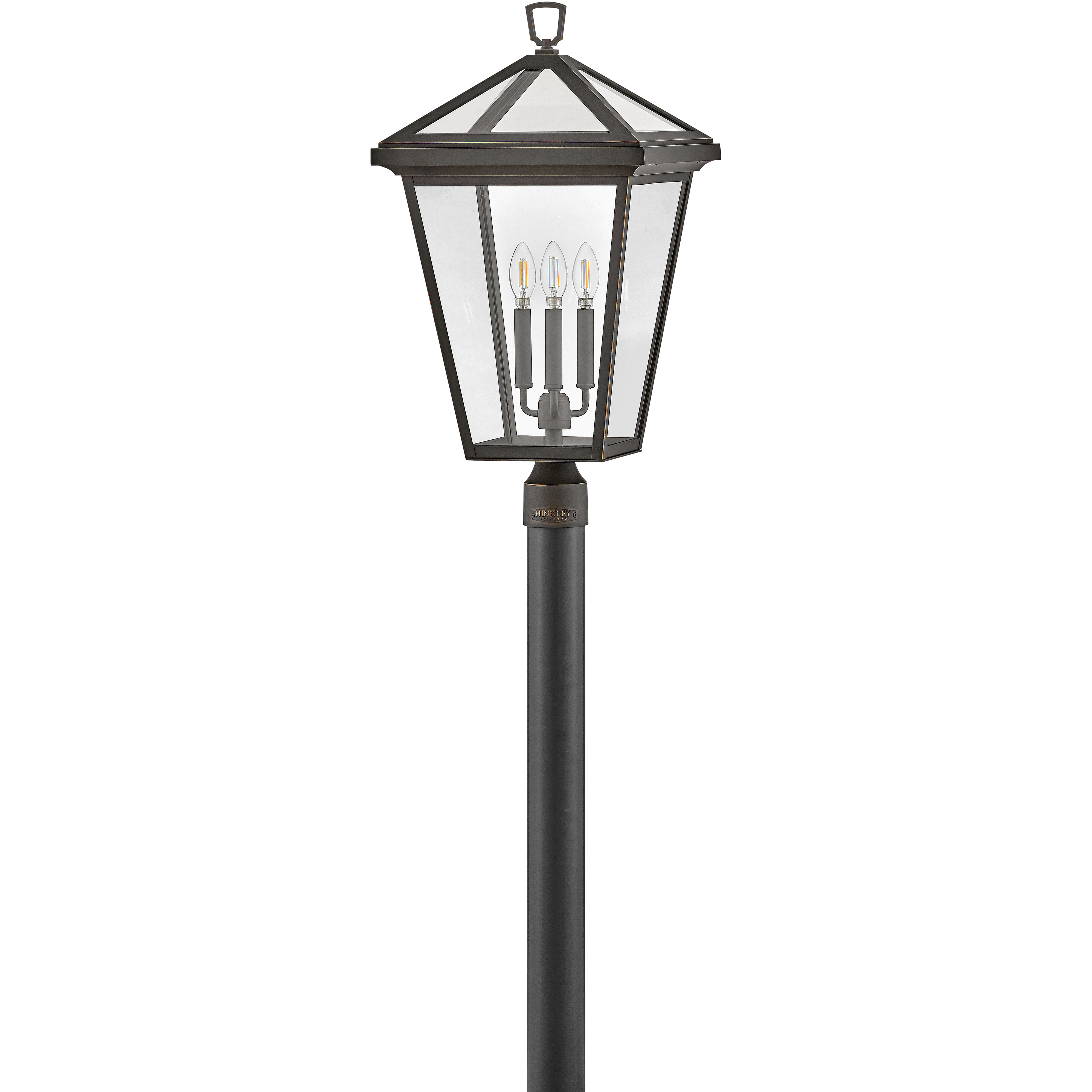 Estate Series Alford Place 26 inch Oil Rubbed Bronze Outdoor Post Mount Lantern in Non-LED