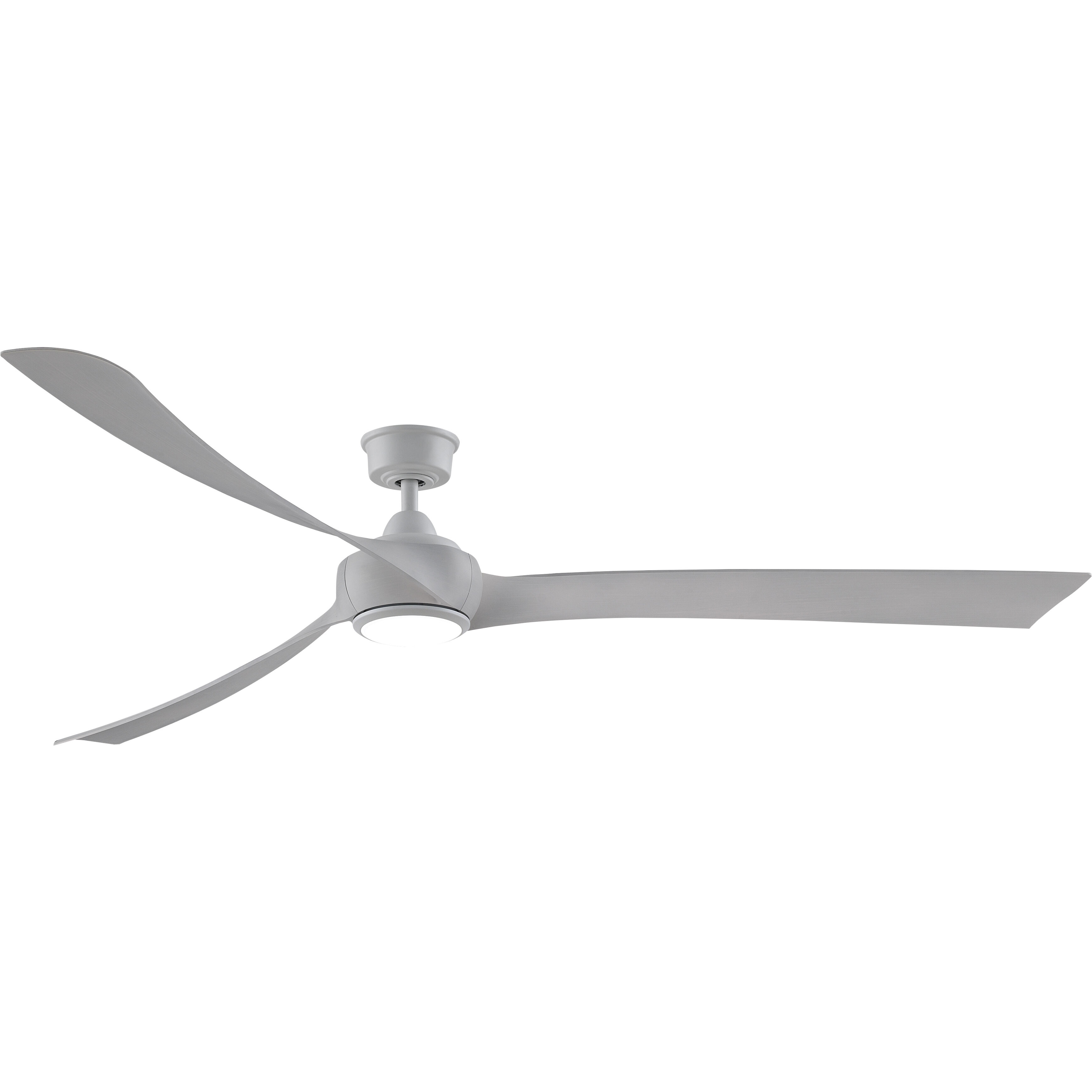 Wrap Custom 1 Light Matte White Fan Light Kit