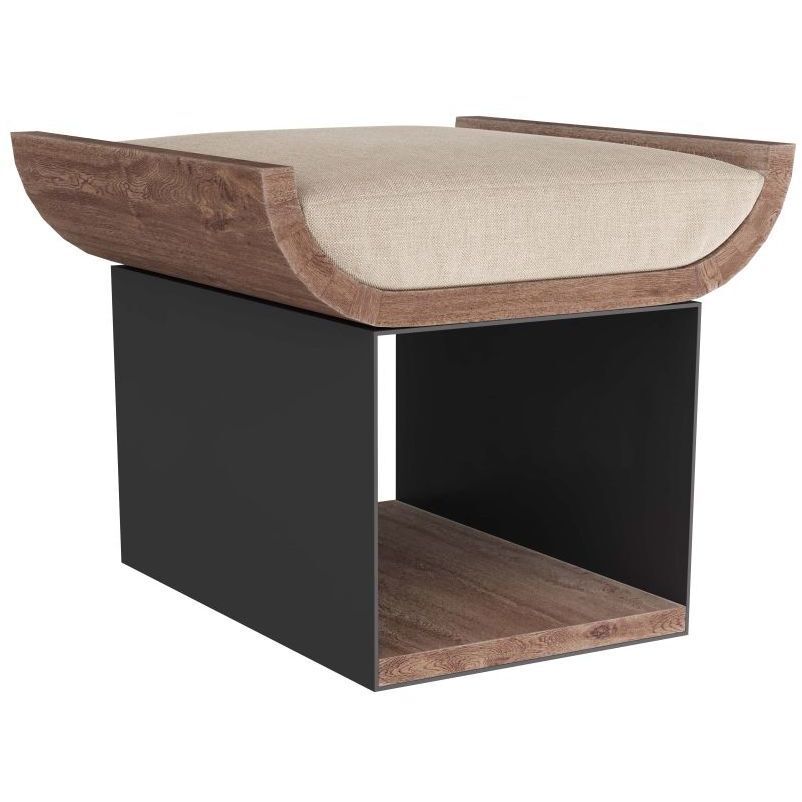 Bookstack 20.5 inch Natural Stool