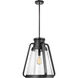 Everett 1 Light 17.88 inch Matte Black Pendant Ceiling Light