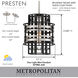 Presten 1 Light 10 inch Brushed Nickel with Sand Coal Mini Pendant Ceiling Light