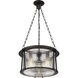 Cape Harbor 3 Light 18 inch Matte Black Pendant Ceiling Light
