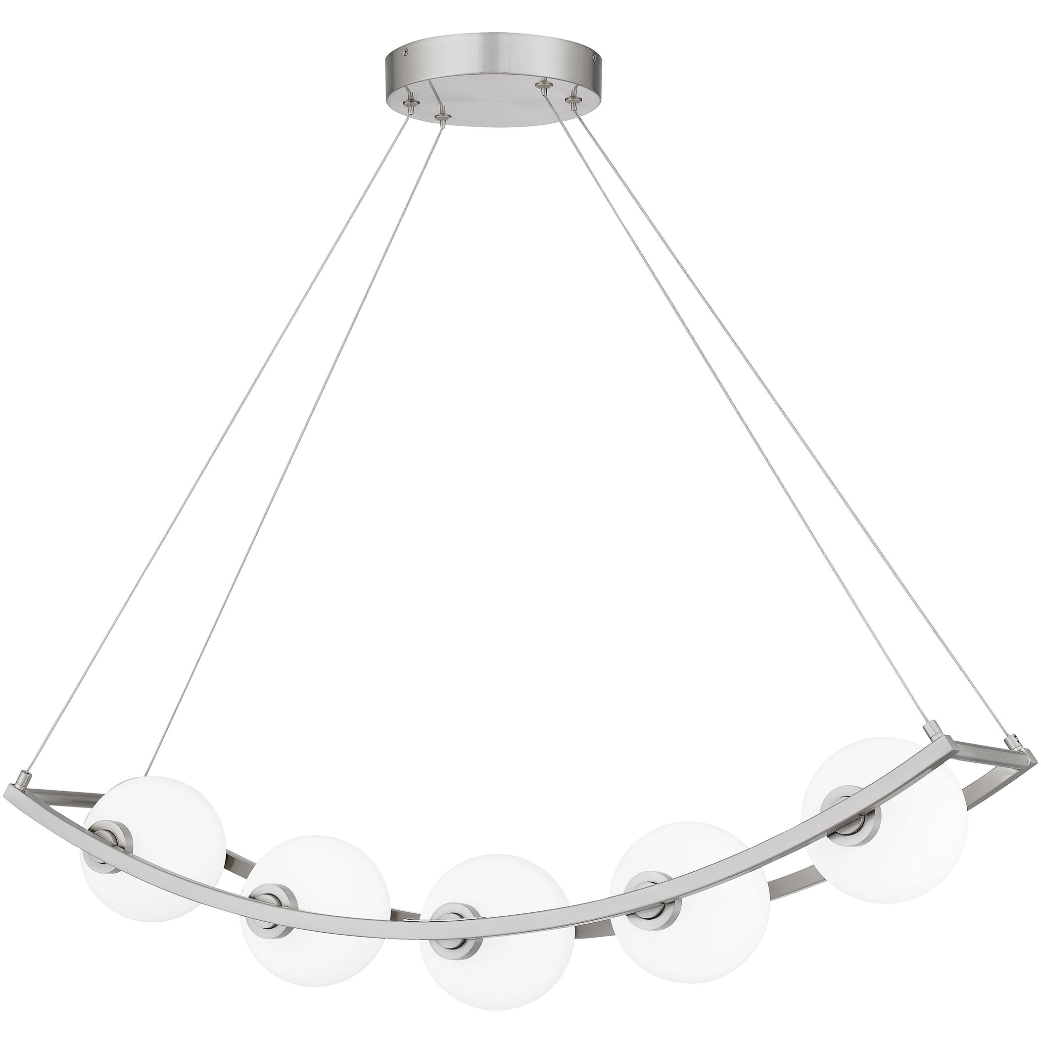 Enzo 5 Light 37.75 inch Brushed Nickel Island Light Ceiling Light
