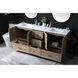 Soma 72 X 19 X 34 inch Natural Oak Vanity Sink Set