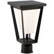 Waterbury LED 11 inch Black Outdoor Post Lantern, Coach Light