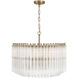 Lofton 7 Light 24 inch Aged Brass Chandelier Ceiling Light
