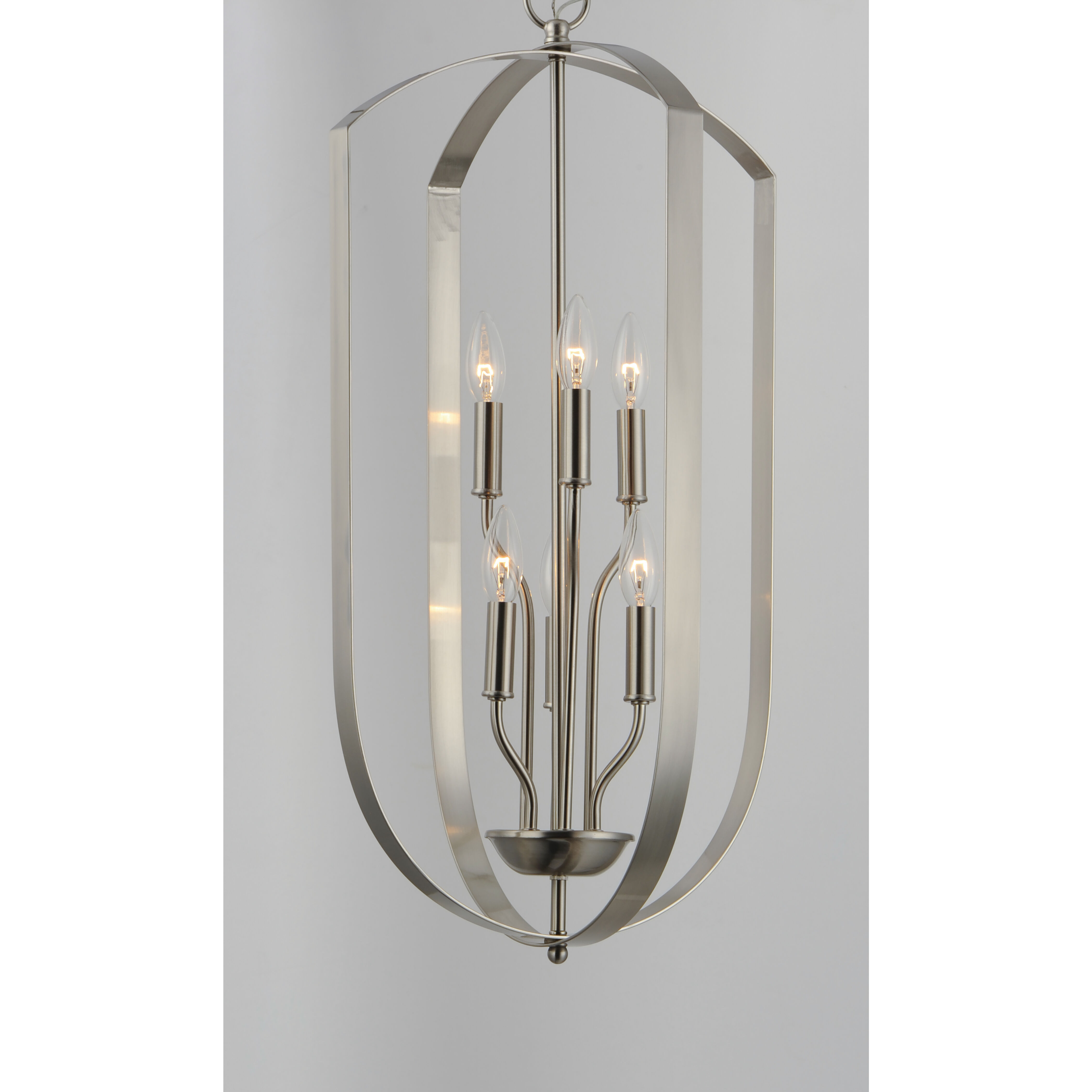Provident 6 Light 15 inch Satin Nickel Chandelier Ceiling Light