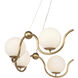Equilibrium 8 Light 38.75 inch Antique Brass Chandelier Ceiling Light