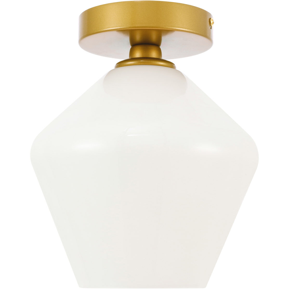 Rochester 1 Light 7.9 inch Brass Flush Mount Ceiling Light