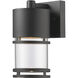 Luminata LED 8.88 inch Black Outdoor Wall Light