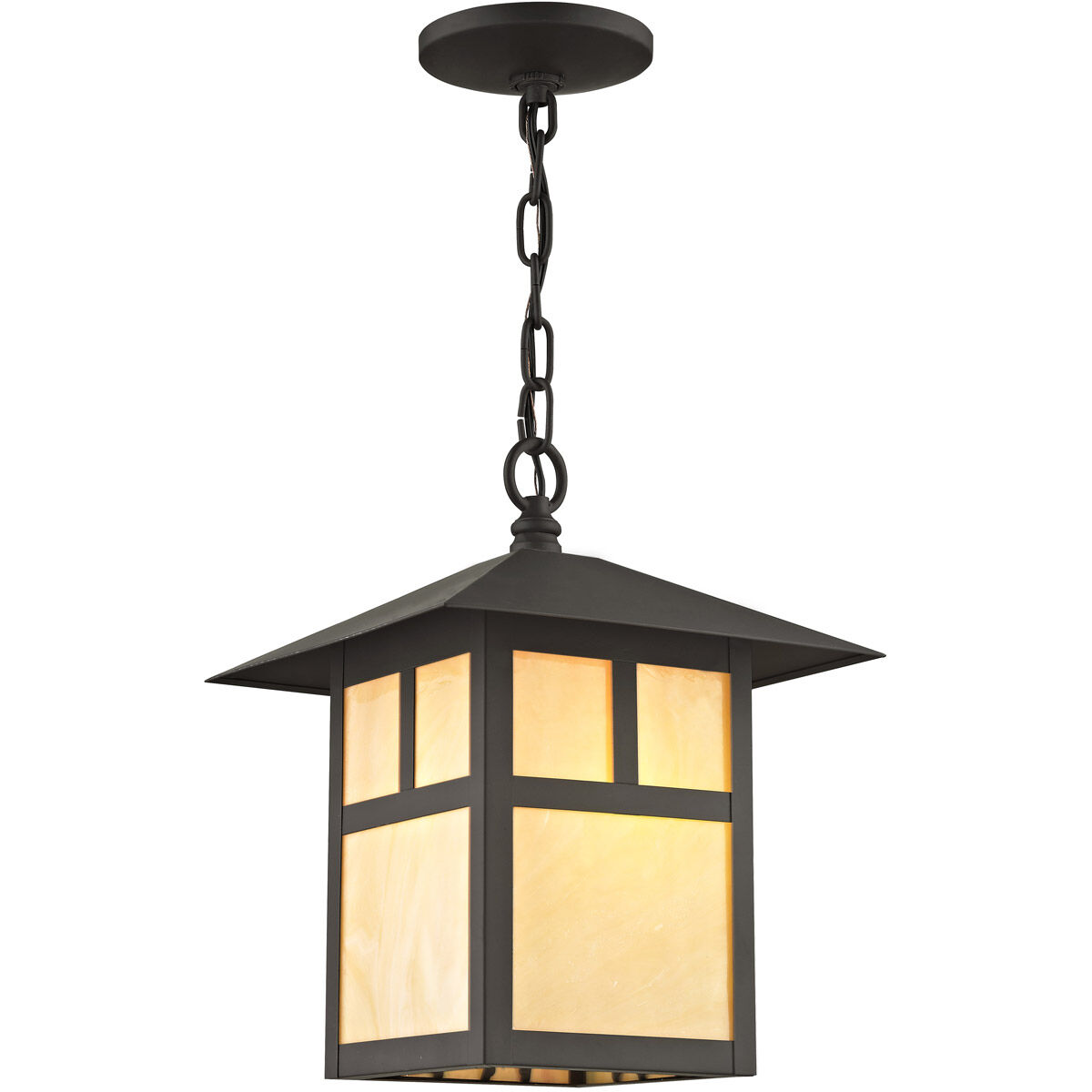 Montclair Mission 1 Light 10 inch Bronze Outdoor Pendant Lantern