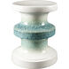 Osambela 17.9 X 13.2 inch Teal / Cream / Teal / Cream End Table