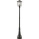 Bayland 3 Light 104.75 inch Oil Rubbed Bronze Outdoor Post Mounted Fixture