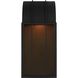 Veronica LED 18.13 inch Textured Black Outdoor Wall Lantern