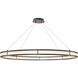 Damien 54.72 inch Bronze Highlight and Frosted Glass Chandelier Ceiling Light, Extra-Large