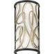Scribble 2 Light 8 inch Matte Black with Artifact Wall Sconce Wall Light, Smithsonian Collaboration
