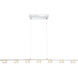 Brooklyn 7 Light 45.25 inch Chrome Linear Pendant Ceiling Light