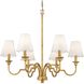 Cheshire 31.25 inch 60.00 watt Vintage Gold Chandelier Ceiling Light