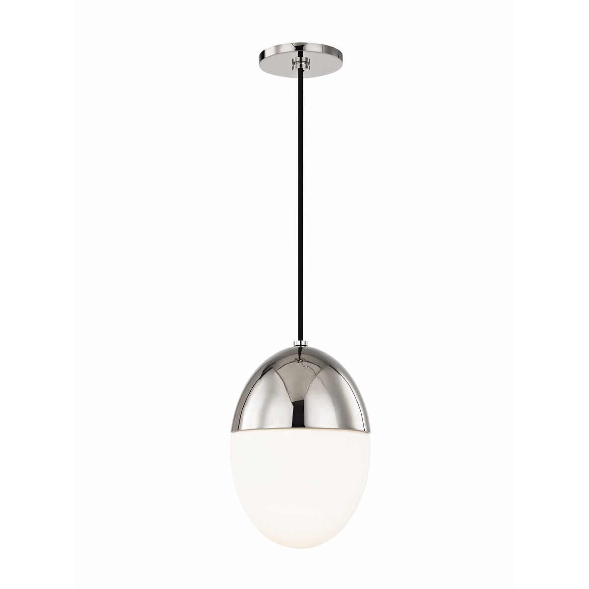 Orion 1 Light 7.5 inch Polished Nickel Pendant Ceiling Light