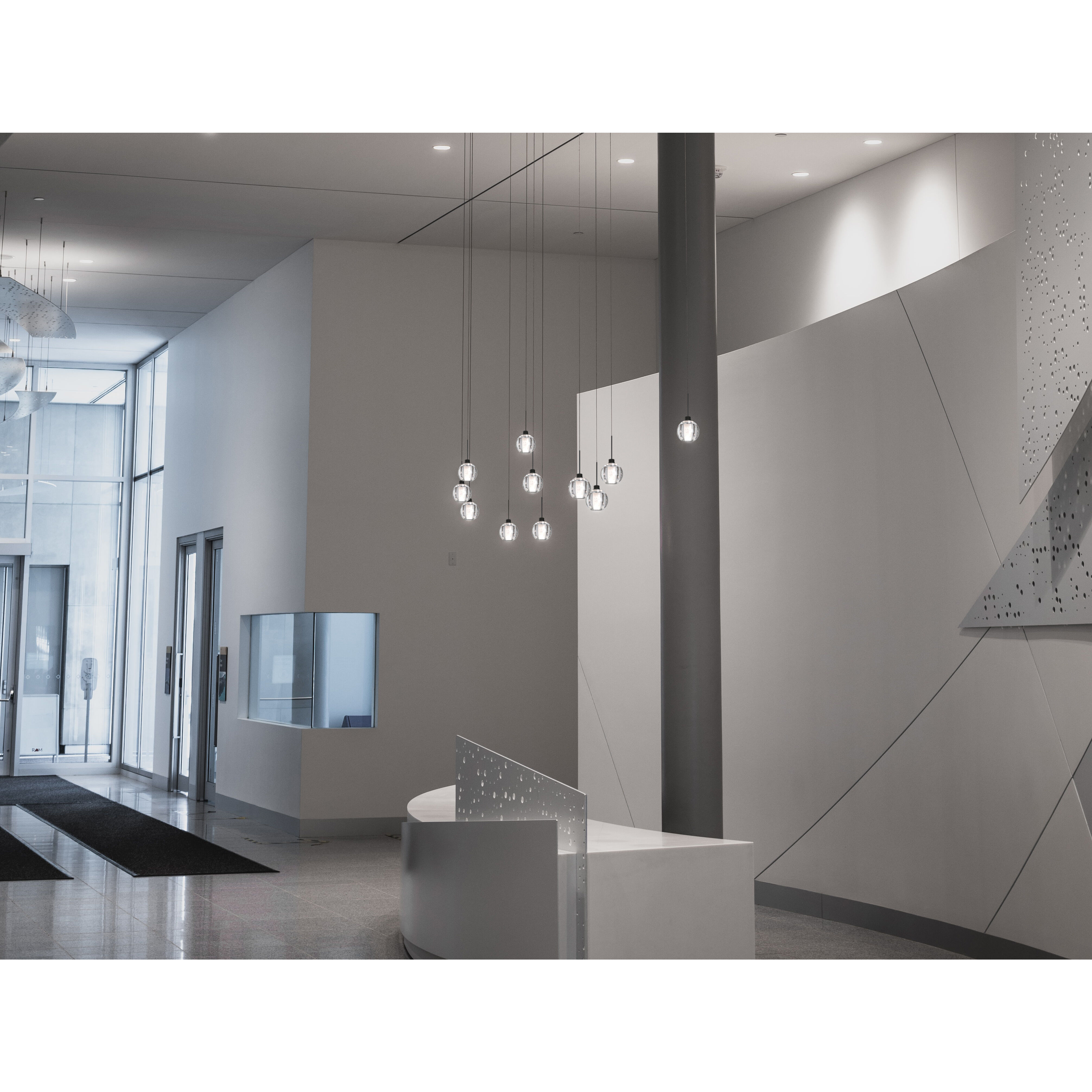 Boca 5 1 Light Black Cord Pendant Ceiling Light