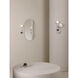 Orb 1 Light 8.27 inch Polished Chrome Bathroom Magnifying Mirror Wall Light