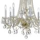 Traditional Crystal 8 Light 26 inch Polished Brass Chandelier Ceiling Light in Clear Hand Cut