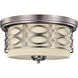 Harlow 2 Light 13.38 inch Hazel Bronze Flush Mount Ceiling Light