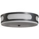 Swale LED 17.5 inch Black Outdoor Flush Mount