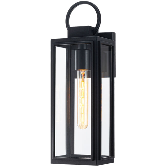 Crosby 1 Light 16.25 inch Matte Black Outdoor Wall Light