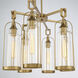 Yasmin 6 Light 20 inch Aged Gold Outdoor Chandelier