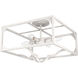 Highland Hill 4 Light 16 inch Distressed White Semi-Flush Mount Ceiling Light