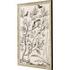 Shimmering Garden Neutral and Black and White Framed Art