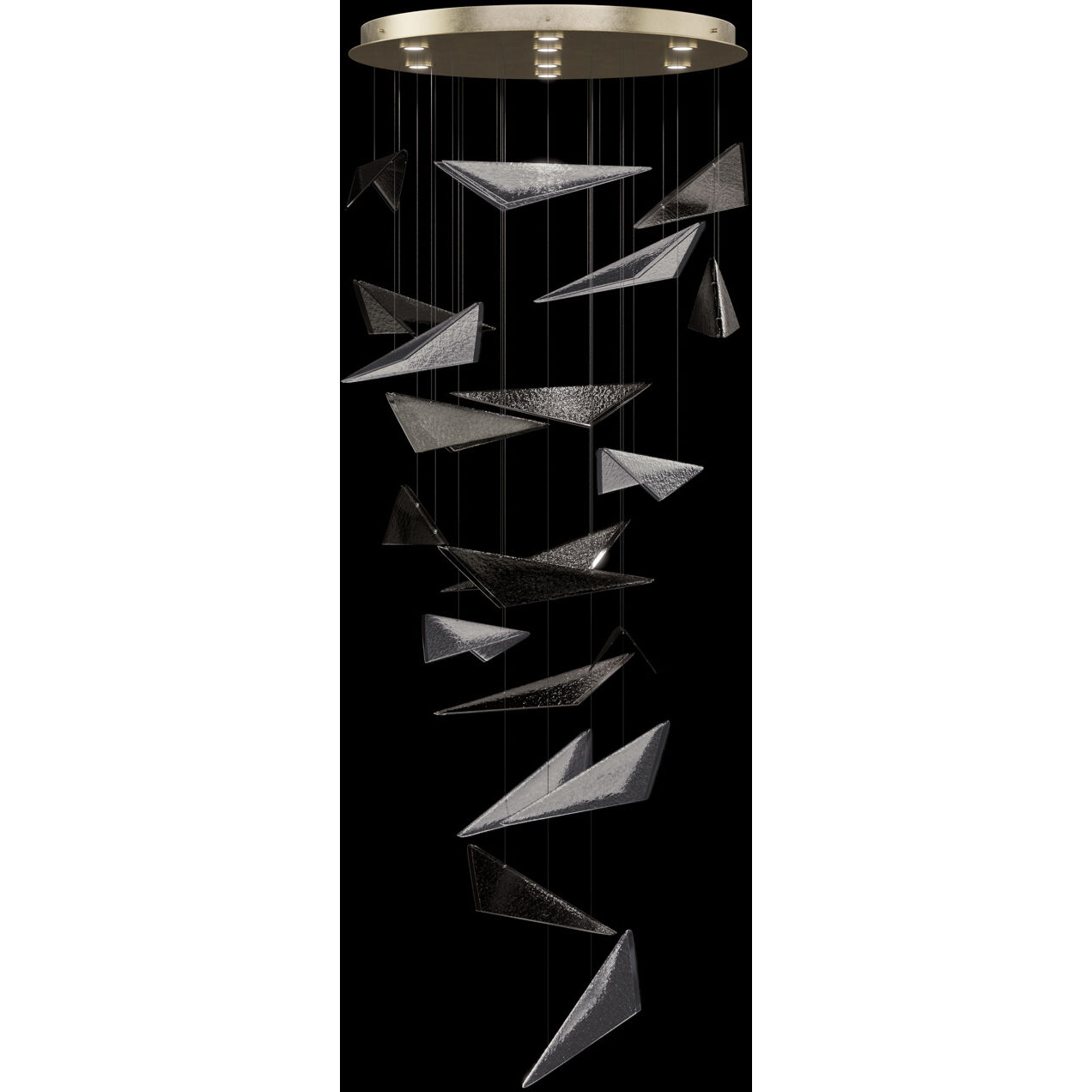 Volo 8 Light 36 inch Gold Pendant Ceiling Light