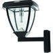 Inversee 1 Light 12.75 inch Black Post Light, Solar