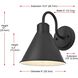 Colton 1 Light 10 inch Black Outdoor Wall Sconce