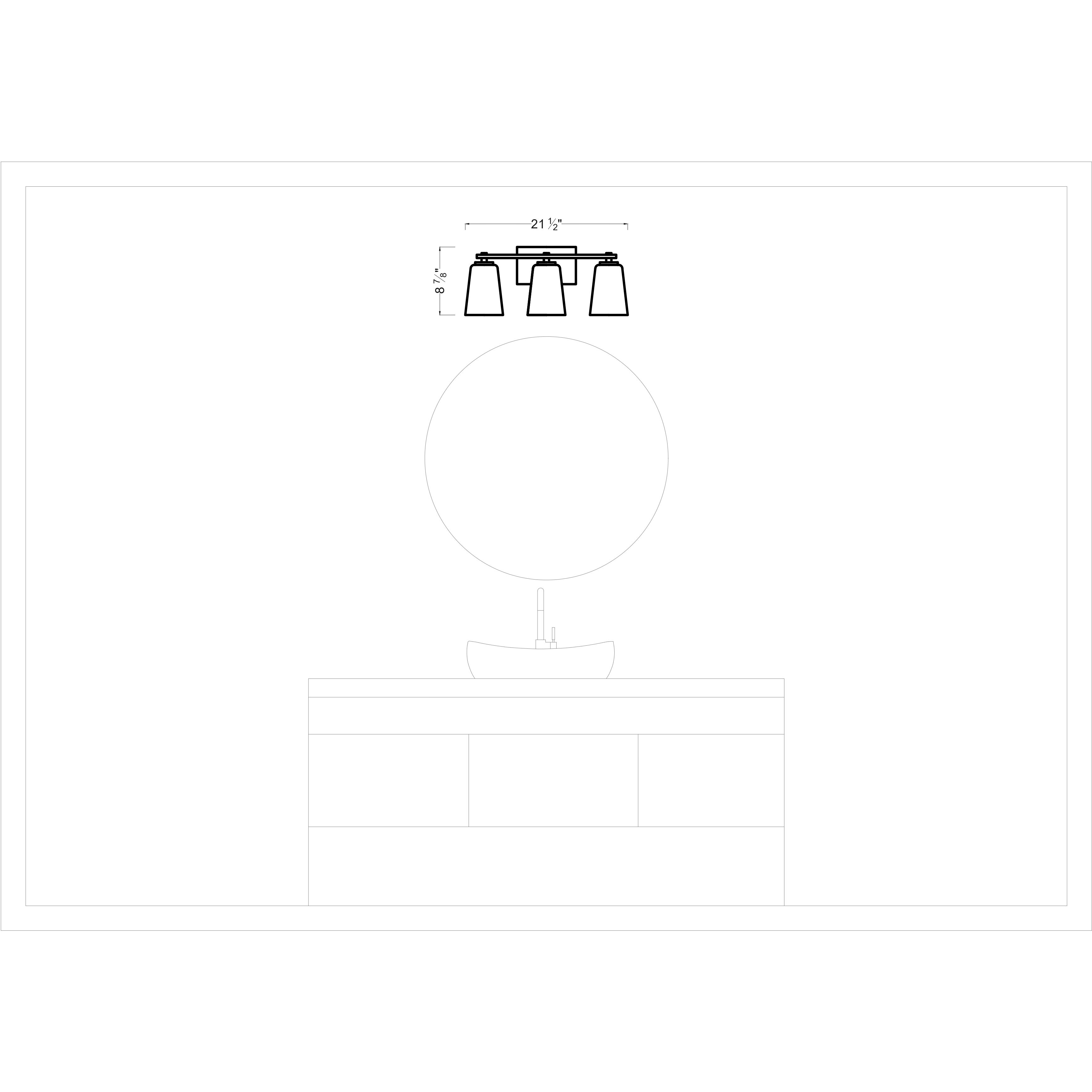 Sean Lavin Mercer 3 Light 21.5 inch Satin Nickel Vanity Light Wall Light