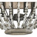 Summerton 4 Light 18 inch Graywash with White and Aged Black Chandelier Ceiling Light