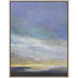 Coastal Clouds Blue and Yellow and Turquoise and Gray Canvas
