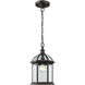 Wentworth 1 Light 7 inch Rust Outdoor Hanging Lantern