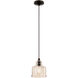 Art Glass 1 Light 7 inch English Bronze Mini Pendant Ceiling Light